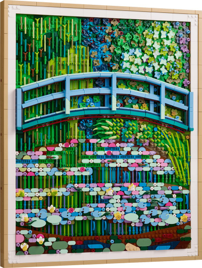 Set LEGO Art Claude Monet 31220, tablo murale dekorative, shumëngjyrësh