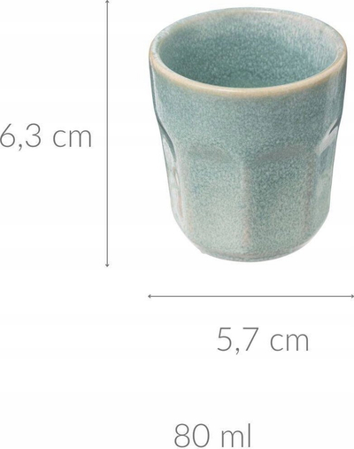 Filxhan espresso Secret de Gourmet Roma, 8 cl, ngjyrë celadon e gjelbër