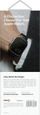 Rrip ore Uniq Osta Strap Case për Apple Watch, 42/44/45/49mm, çelik inox, argjendtë