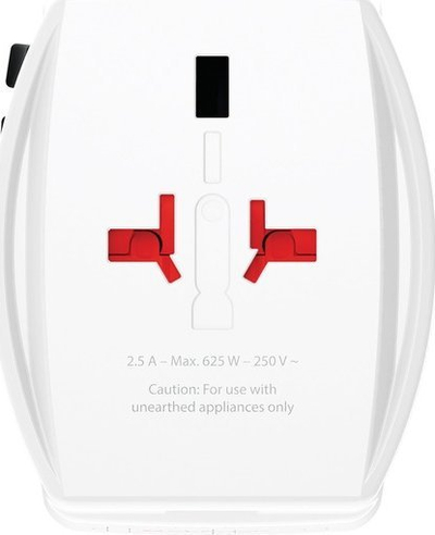 Adapter udhëtimi Skross MUV USB AC45PD, USB-C 45W PD, USB-A 20W, i bardhë