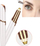 Depilator AG48D Mini Shaver Body Trimmer, për fytyrë, me dritë LED, i bardhë me ar