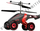 Lojë helikopter me telekomandë Silverlit Air Wheelz, 4 rrota, për fëmijë 3+, i kuq e zi