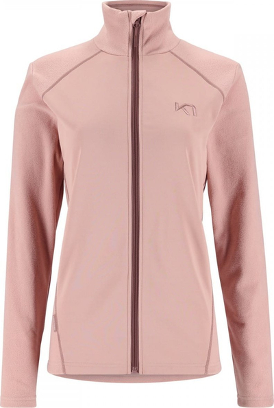 Xhaketë fleece për femra Kari Traa Polar Kari F/Z, material polar, me zinxhir të plotë, rozë