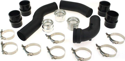 Tub ngarkese TurboWorks D Charge Pipe për BMW F20 F22 F32 N20, diametër 70mm, alumin, i zi