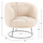 Kolltuk Arien 78x75x84Hcm (HM8403.23), bardhë/ argjendtë