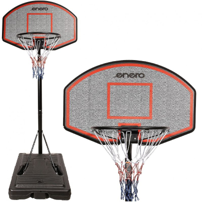 Kosh basketbolli Enero Junior Adjustable, 1.9 2.6m, me rrota, i zi