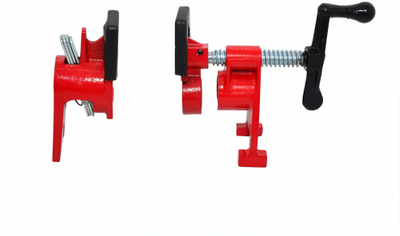 Klemë vertikale për tub 3/4", 3/4", metalike, portokalli