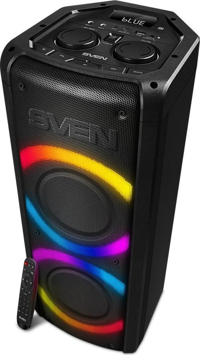 Kuti muzike Sven PS-710, 100W, Bluetooth FM Karaoke, me drita RGB