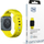 Rrip ore 3mk Silicone për Apple Watch, silikon, 42 45mm, i verdhë