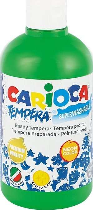 Bojë tempera Carioca KO027/38, 500 ml, neon jeshile