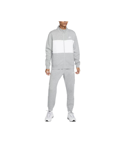 Trenerka set për meshkuj Nike, e bardhë/e hirit