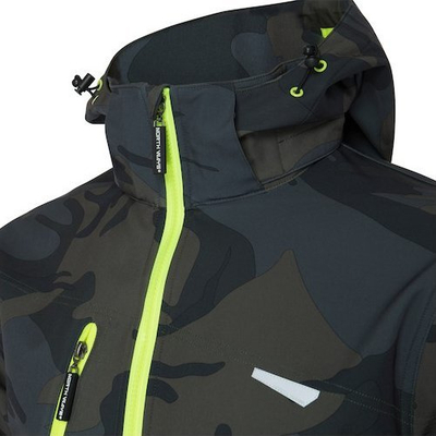 Xhaketë pune North Ways Borel 1511, për burra, madhësia L, camouflage me neon