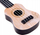 Kitarë lodër mini ukulele, 25 cm, plastike, ngjyrë dru natyral