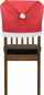 Set mbulesash karrigesh për Krishtlindje, 2 copë, 60cm, të kuqe