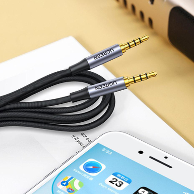 Kabllo audio Ugreen AV183, jack 3.5mm në jack 3.5mm, 3m, e zezë