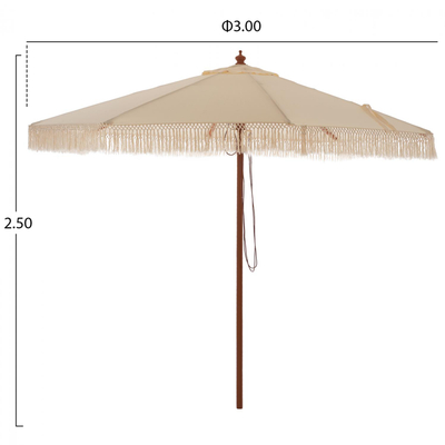 Çadër Wagner Ø300 cm,"HM5776.01", bezhë/ kaftë