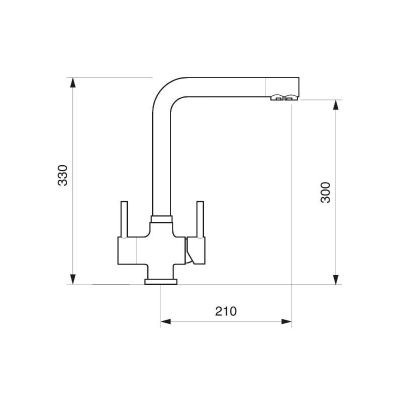 Rubinet Crolla 4570CR, krom