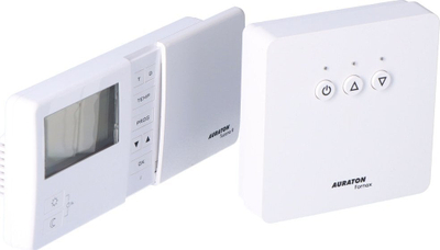 Termostat javor me valë Auraton Tucana R25 RT, set me rregullator ngrohje, ekran LCD, i bardhë