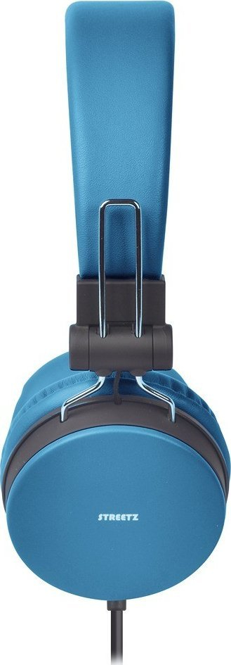 Kufje on-ear Streetz HL W201, me mikrofon, 3.5 mm, blu
