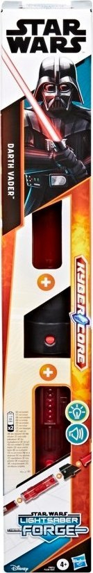Lodër shpatë drite Hasbro Star Wars Lightsaber Forge Darth Vader, me drita, me tinguj, e kuqe