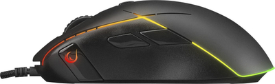 Maus lojërash Rampage SMX-R115 GEAR-X, 6400 DPI, RGB, i zi
