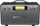Radio portative Muse M-670 BT, Bluetooth, me dorezë, e zezë me panel steel