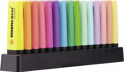 Set markera florescent Stabilo Boss Multicolour, 5 copë, shumëngjyrësh