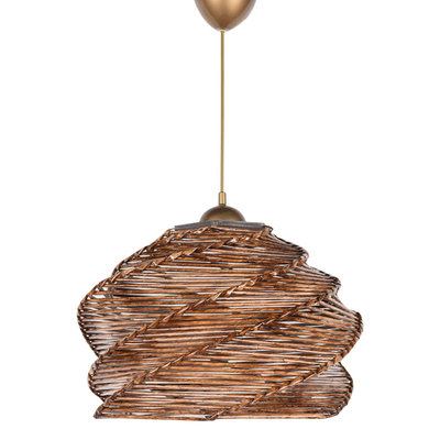 Llambë tavani dru+bamboo Ø32×65 cm (HM7372)