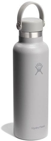 Шише за вода од нерѓосувачки челик Hydro Flask 21 Oz Standard Mouth, изолирано, Tonal Birch