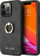 Mbrojtëse telefoni Guess Logo me unazë në pjesë të pasme, për iPhone 13 Pro, gri e errët
