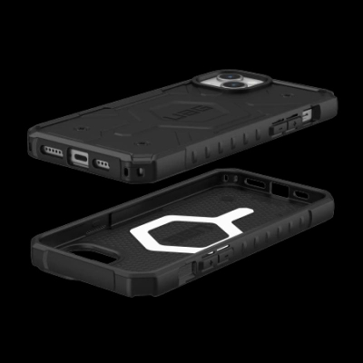 Kuti mbrojtëse UAG Pathfinder MagSafe për iPhone 15 Plus, që s’e ha kollaj goditjen, e zezë