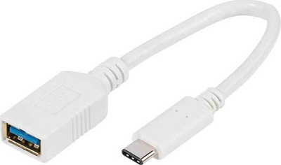 Adapter USB Vivanco USB C në USB A 3.0, 0.1m, i bardhë