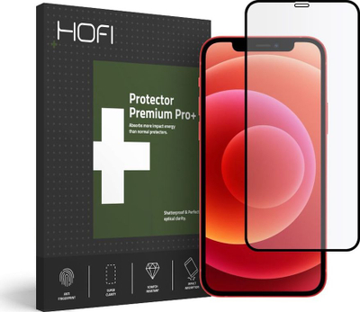 Xham mbrojtës për celular Hofi FULL PRO+ për iPhone 12 Mini, i zi