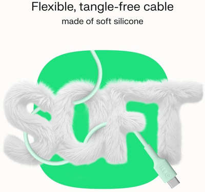 Kabllo USB Green Cell KABGC100PF200SW, USB C në USB C, 2m, e bardhë