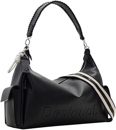 Çantë për femra Desigual Bag Half Logo Banana Bag, e zezë