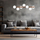Llambë varëse TK Lighting Estera Wood 10272, dru arre, glob xhami të bardhë