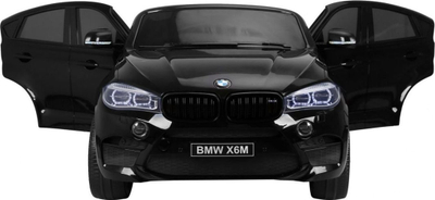 Makinë elektrike për fëmijë BMW X6M XXL, 2 vende, telekomandë, e zezë me shkëlqim