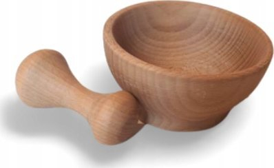 Havan kuzhine druri, dru ahu, 10.5cm, natyral