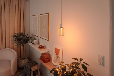 Llambë LED për zbukurim Paulmann Metallic Glow Cyl Helix, E27, dritë e ngrohtë, ngjyrë bronzi