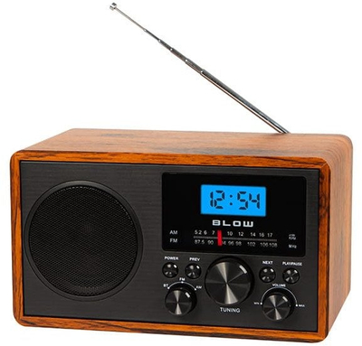 Radio kuzhine BLOW RA9 V2, retro portabël, Bluetooth USB SD, kafe