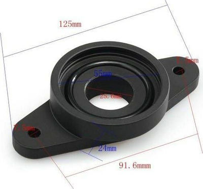 Adapter Blow Off TurboWorks HKS, për Subaru Impreza WRX Legacy GT, alumini, argjendtë