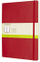 Bllok shënimesh Moleskine Classic XL, pa vija, kapak i butë, i kuq