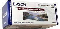 Letër fotografike rrotull Epson Premium Glossy, 210mm x 10m, 255g/m², e bardhë