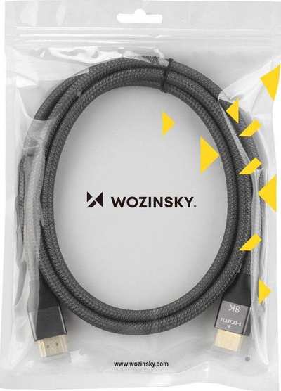 Kabllo HDMI Wozinsky WHDMI-20, 2m, HDMI 2.1, ngjyrë argjendi