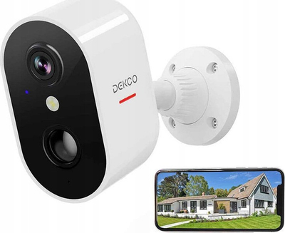 Kamerë sigurie për jashtë DEKCO DC6L, 3MP, IP65, e bardhë