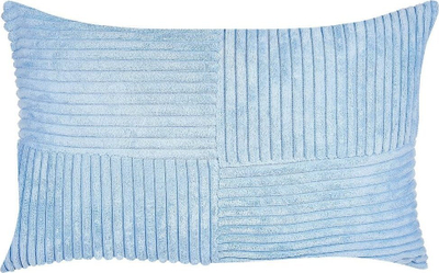 Set jastëkësh dekorativë MILLET Corduroy, 30 x 50 cm, model gjeometrik, blu e hapur