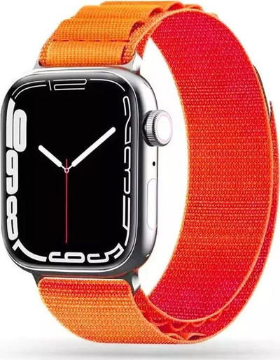 Rrip ore Tech-Protect Nylon Pro për Apple Watch 42 44 45 49 mm, najlon, portokalli