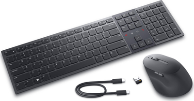 Set tastiere dhe mi Dell Premier KM900, pa tela, Bluetooth, gri grafit