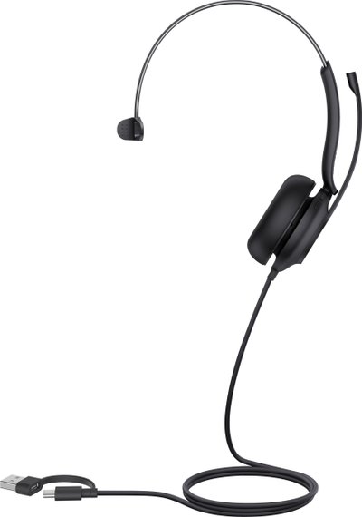 Моно слушалка Yealink UH35 Teams, USB A C, црна