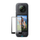 Mbrojtës ekrani Telesin për Insta360 X4, xham i temperuar, transparent, i zi
